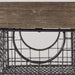 Antique Silver Finish Farmhouse Basket Set of 3