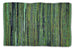 Multi Olive Green Rag Rug 2x3ft