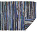 Multi Color Nautical Blue Rag Rug 2Ft 3Inx6Ft