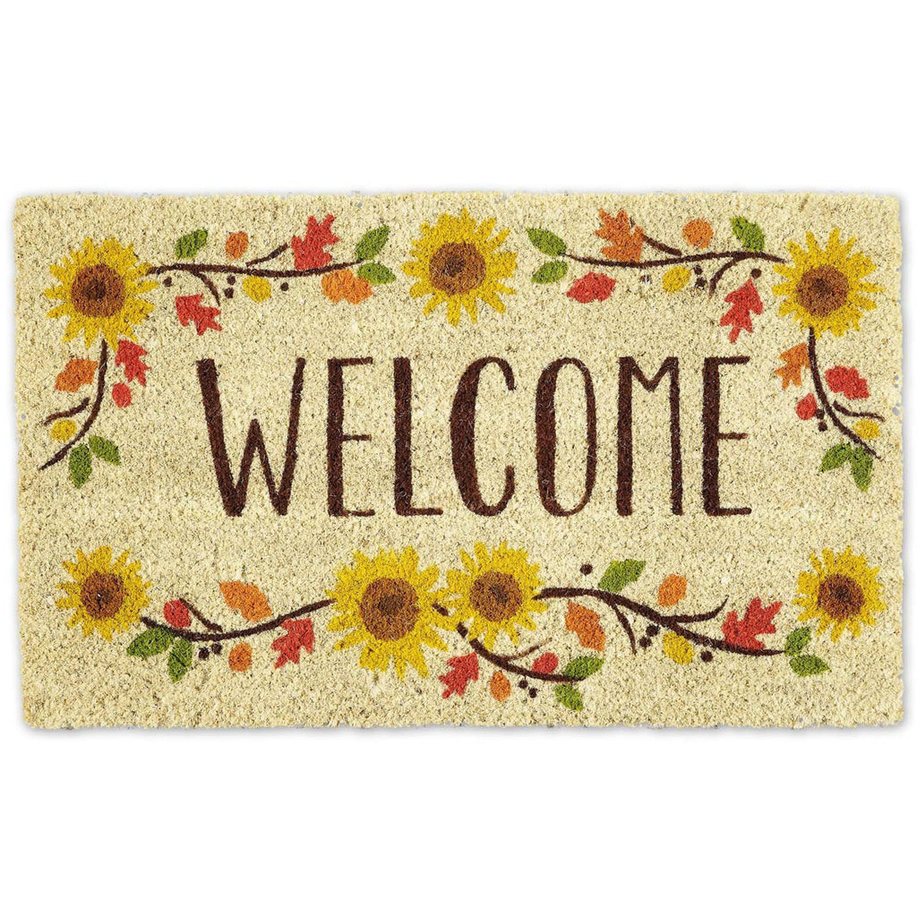 Welcome Sunflower Vine Doormat