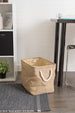 Variegated Taupe Rectangle Small Polyester Bin