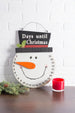 Snowman Days Til Christmas Hanging Sign