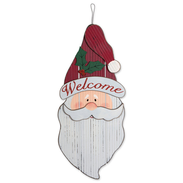 Santa Claus Welcome Hanging Sign