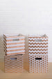 Polyester Cube Stripe Copper Square 11 x 11 x 11