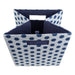 Polyester Cube Honeycomb Nautical Blue Square 13 x 13 x 13