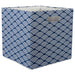 Polyester Cube Waves Nautical Blue Square 13 x 13 x 13