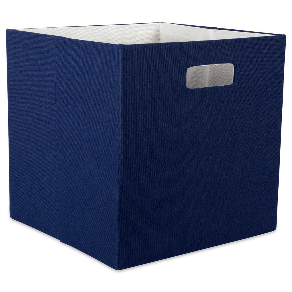 Polyester Cube Solid Nautical Blue Square 13 x 13 x 13