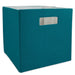 Polyester Cube Solid Teal Square 13 x 13 x 13