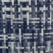 Paper Bin Tweed Nautical Blue Rectangle Large 17 x 12 x 12