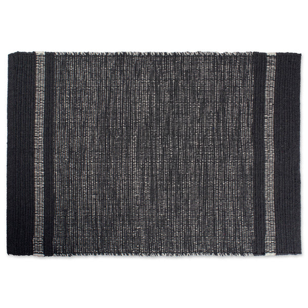 Varigated Gray Recycled Yarn Rug 2X3 Ft