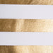 Nonwoven Polyester Cube Stripe White/Gold Square 11 x 11 x 11 Set of 2