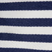 Herringbone Woven Cotton Laundry Bin Stripe French Blue Round Small