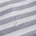 Herringbone Woven Cotton Laundry Bin Stripe Gray Round Asst