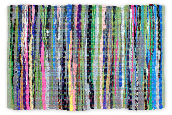 Multicolor Rag Rug 2x3ft